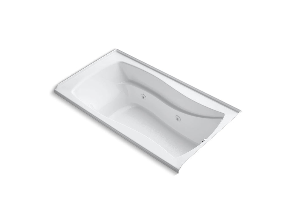 KOHLER K-1224-R-0 Mariposa 66" X 36" Alcove Whirlpool, Right Drain - White