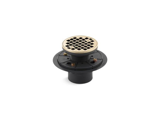 KOHLER K-9135-AF Clearflo Round design tile-in shower drain - Vibrant French Gold
