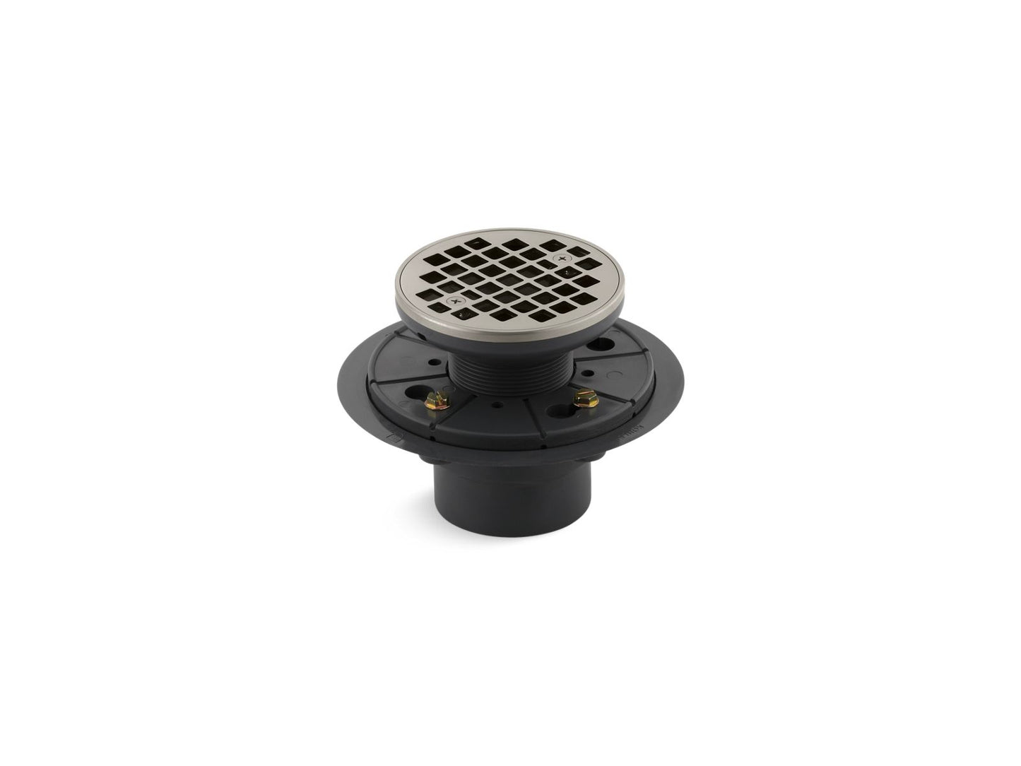 KOHLER K-9135-BN Clearflo Round Design Tile-In Shower Drain In Vibrant Brushed Nickel