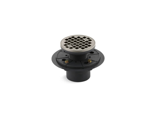KOHLER K-9135-BN Clearflo Round design tile-in shower drain - Vibrant Brushed Nickel