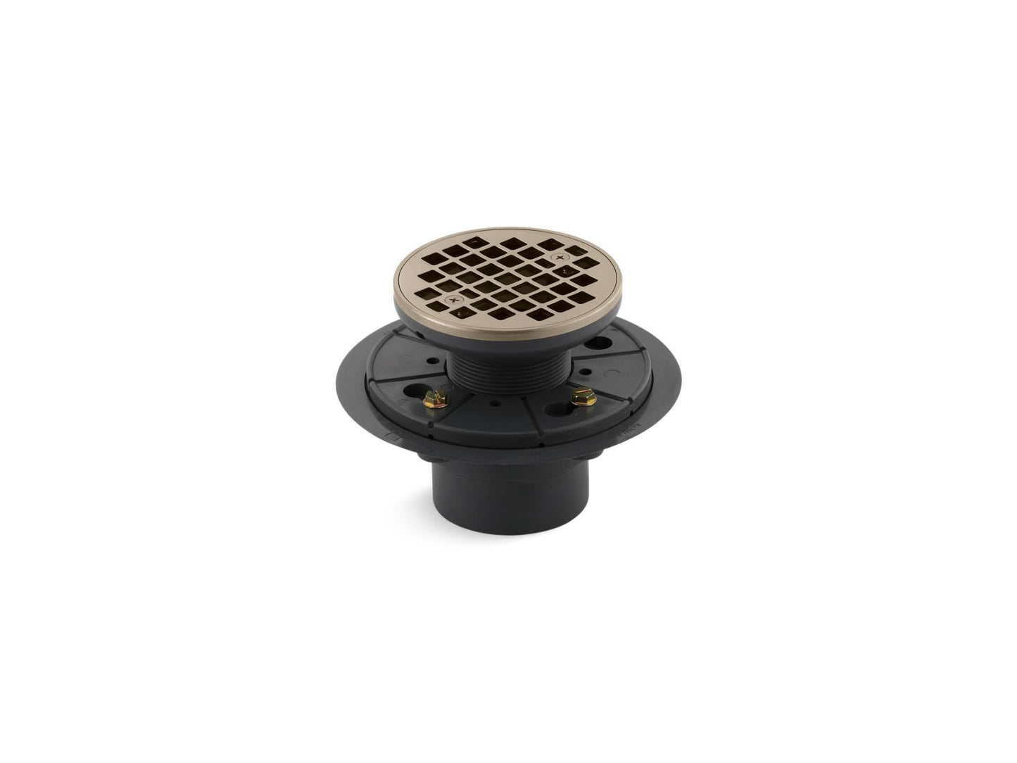 KOHLER K-9135-BV Clearflo Round design tile-in shower drain - Vibrant Brushed Bronze