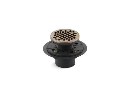 KOHLER K-9135-BV Clearflo Round design tile-in shower drain - Vibrant Brushed Bronze