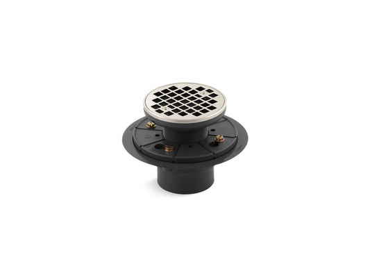 KOHLER K-9135-SN Clearflo Round Design Tile-In Shower Drain In Vibrant Polished Nickel