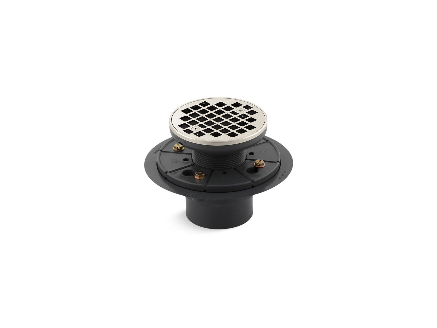 KOHLER K-9135-SN Clearflo Round design tile-in shower drain - Vibrant Polished Nickel
