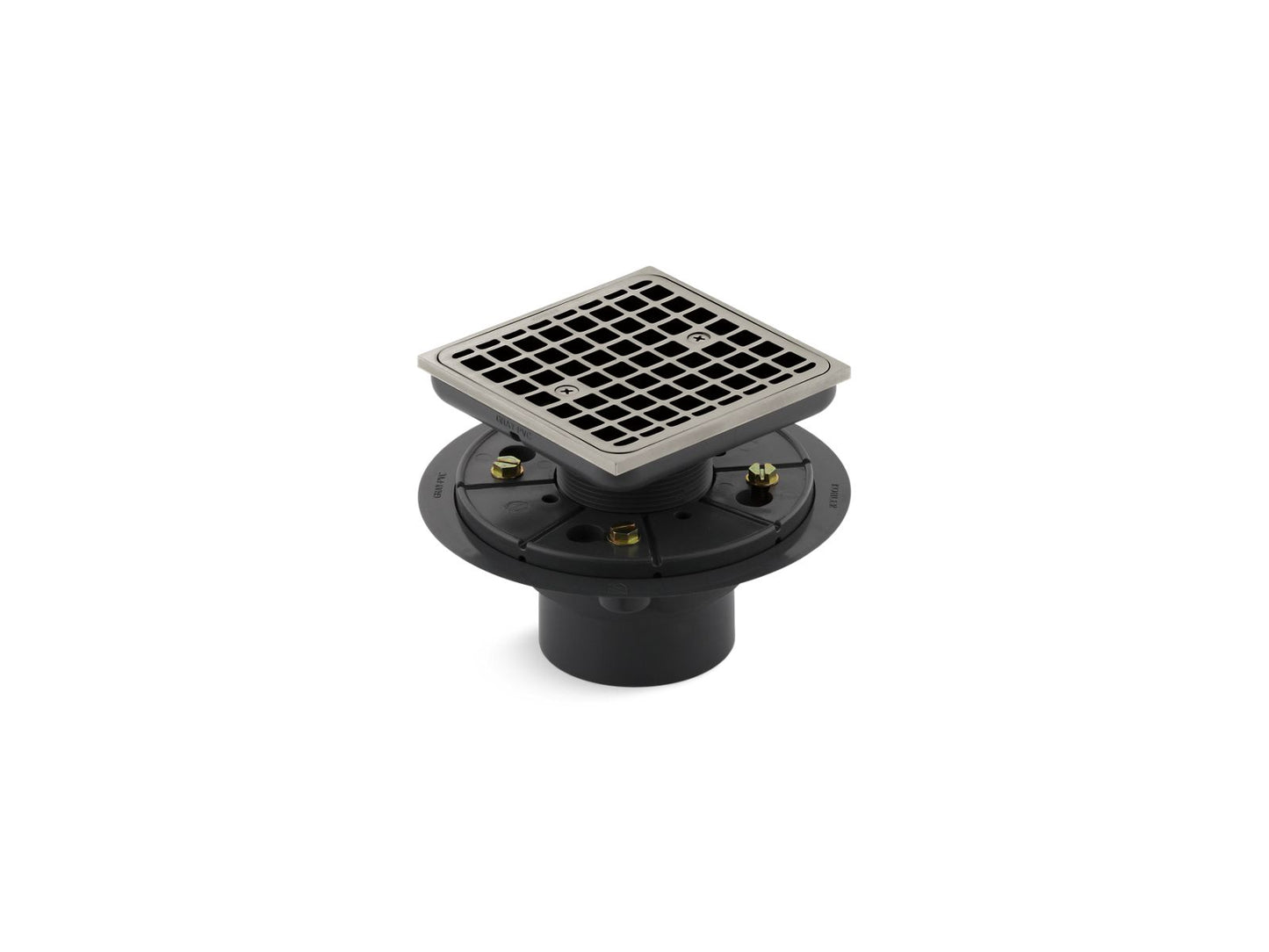 KOHLER K-9136-BN Clearflo Square design tile-in shower drain - Vibrant Brushed Nickel