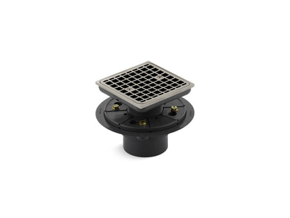 KOHLER K-9136-BN Clearflo Square design tile-in shower drain - Vibrant Brushed Nickel