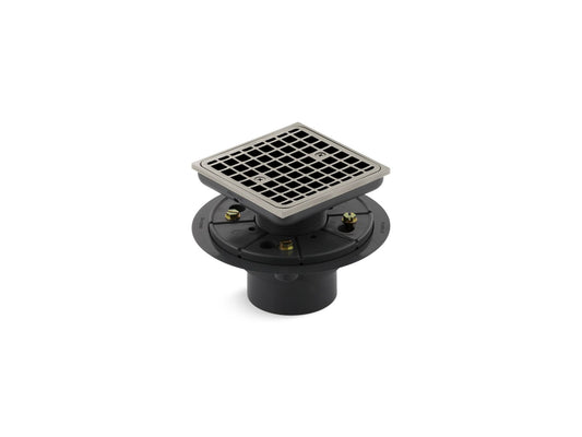 KOHLER K-9136-BN Clearflo Square design tile-in shower drain - Vibrant Brushed Nickel
