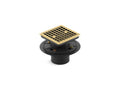 KOHLER K-9136-PB Clearflo Square Design Tile-In Shower Drain In Vibrant Polished Brass