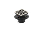 KOHLER K-9136-SN Clearflo Square Design Tile-In Shower Drain - Vibrant Polished Nickel