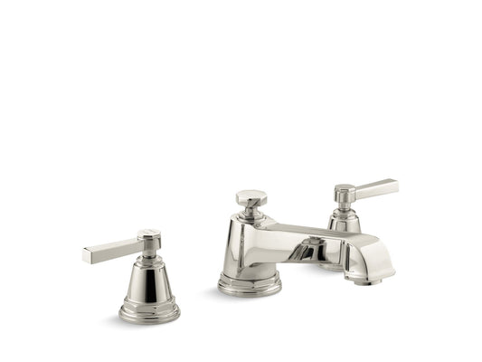 KOHLER K-T13140-4A-SN Pinstripe Pure Deck-Mount Bath Faucet Trim In Vibrant Polished Nickel