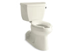 KOHLER K-3578-RA-96 Barrington Two-Piece Elongated Toilet, 1.0 Gpf - Biscuit