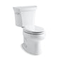 KOHLER K-3978-0 Wellworth Two-Piece Elongated Toilet, 1.6 Gpf In White