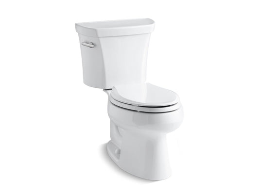 KOHLER K-3998-UT-0 Wellworth Two-piece elongated toilet, 1.28 gpf - White
