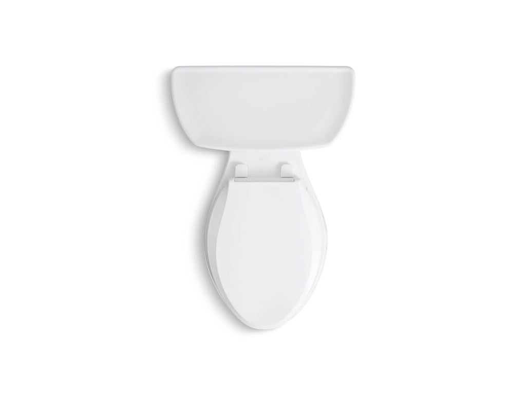 KOHLER K-3998-UT-0 Wellworth Two-Piece Elongated Toilet, 1.28 Gpf - White