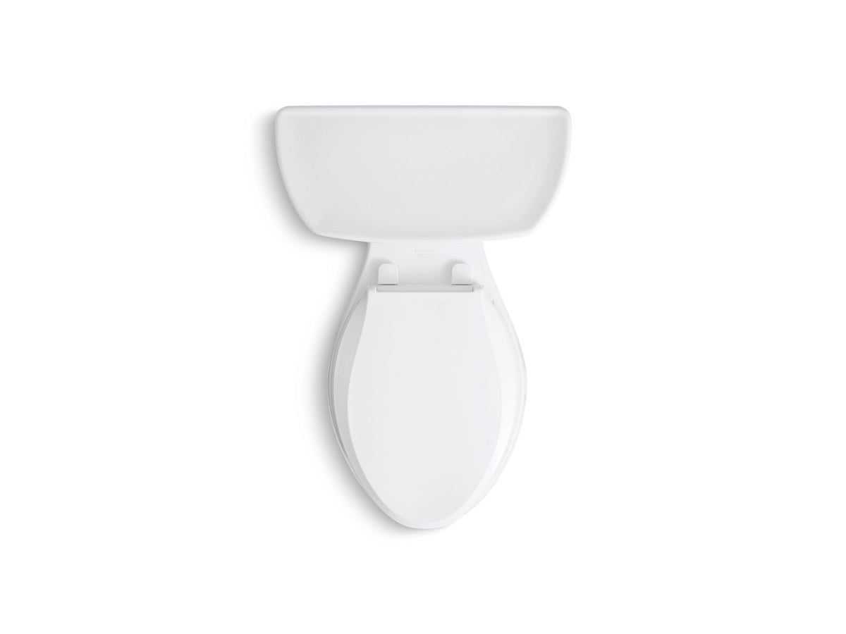 KOHLER K-3998-UT-0 Wellworth Two-Piece Elongated Toilet, 1.28 Gpf - White