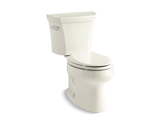 KOHLER K-3998-U-96 Wellworth Two-piece elongated toilet, 1.28 gpf - Biscuit