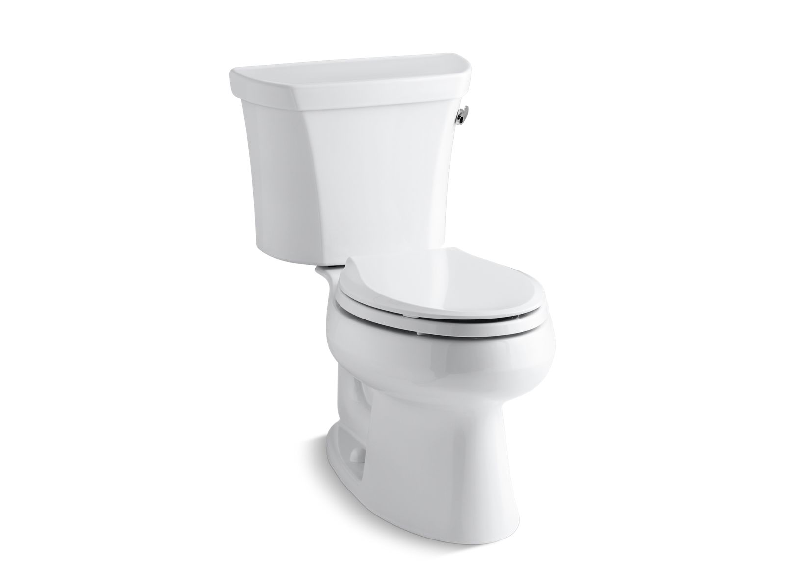 KOHLER K-3998-RA-0 Wellworth Two-Piece Elongated Toilet, 1.28 Gpf - White