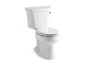 KOHLER K-3998-UR-0 Wellworth Two-Piece Elongated Toilet, 1.28 Gpf - White