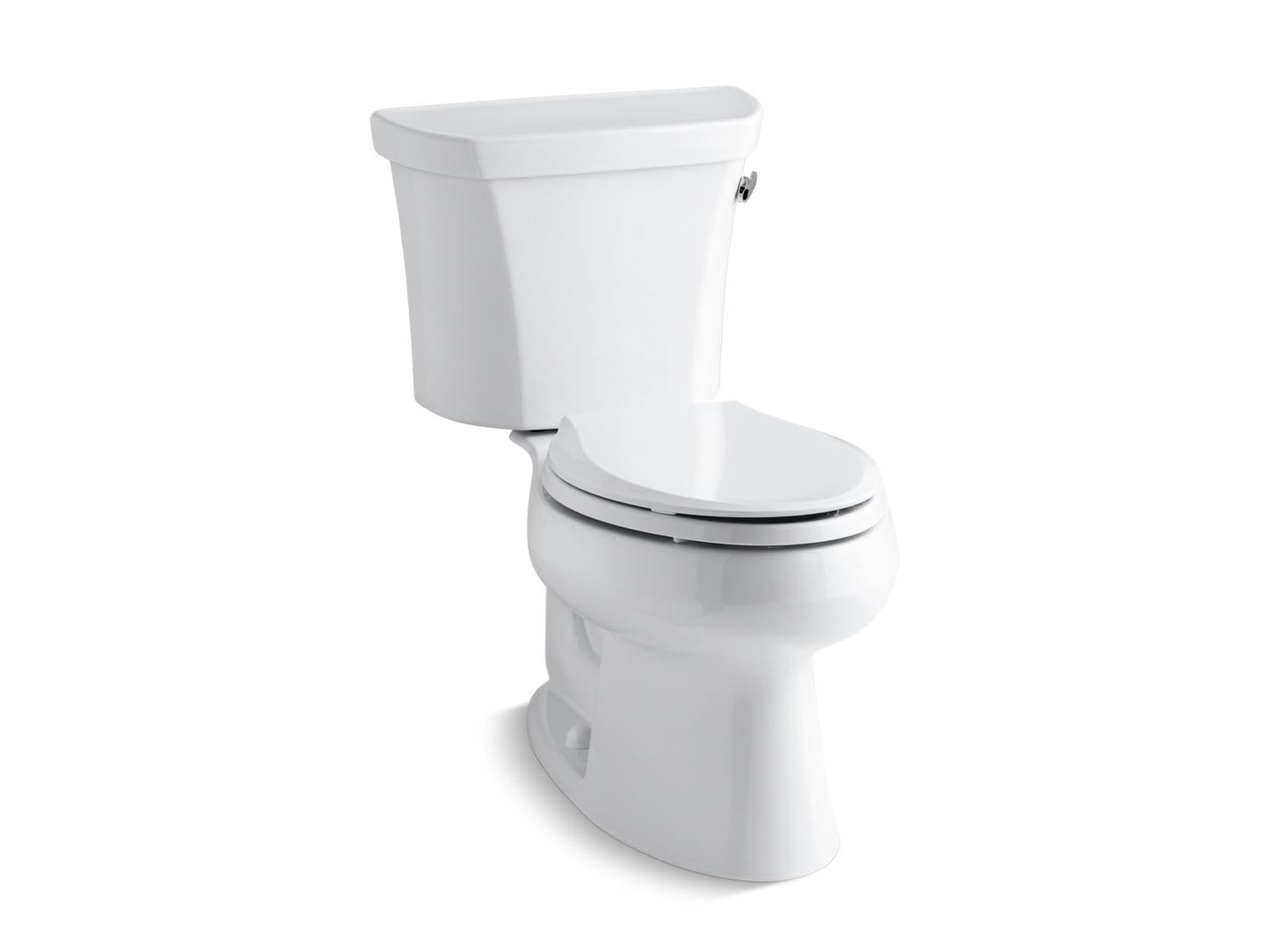 KOHLER K-3998-RA-0 Wellworth Two-Piece Elongated Toilet, 1.28 Gpf In White