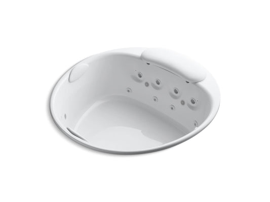 KOHLER K-1394-H2-0 Riverbath 66" Drop-In Heated Whirlpool Bath With Chromatherapy In White