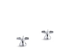 KOHLER K-16012-3-CP Triton Cross Handles For Widespread Base Faucet - Polished Chrome