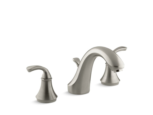 KOHLER K-T10292-4-BN Forte Sculpted Deck-Mount Bath Faucet Trim With Diverter In Vibrant Brushed Nickel