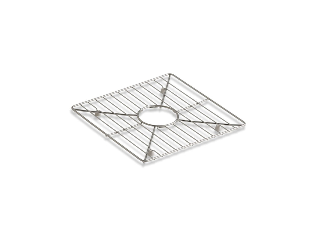KOHLER K-3142-ST Poise Stainless Steel Sink Rack, 13-3/16" X 13-3/16", For Kitchen And Bar Sinks - Stainless Steel