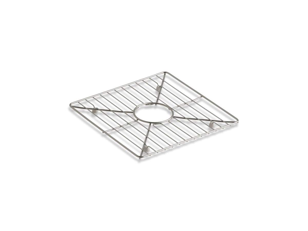KOHLER K-3142-ST Poise Stainless Steel Sink Rack, 13-3/16" X 13-3/16", For Kitchen And Bar Sinks - Stainless Steel