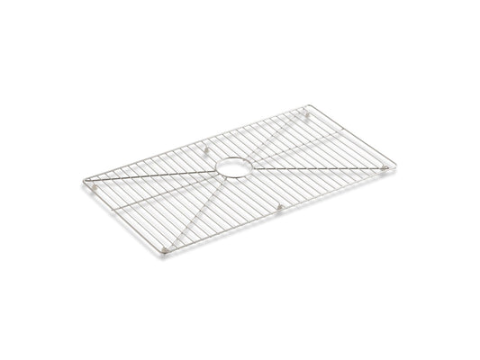 KOHLER K-6474-ST Vault Stainless steel sink rack, 32" x 16-11/16" for 36" single-bowl apron-front sink - Stainless Steel