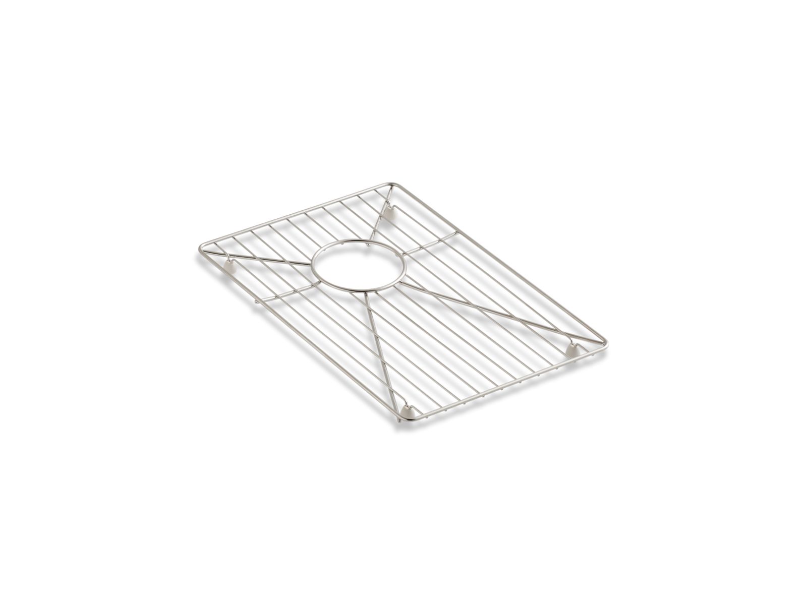 KOHLER K-6477-ST Vault Strive Stainless steel sink rack, 11-3/16" x 16-11/16" for 36" offset apron-front sink - Stainless Steel
