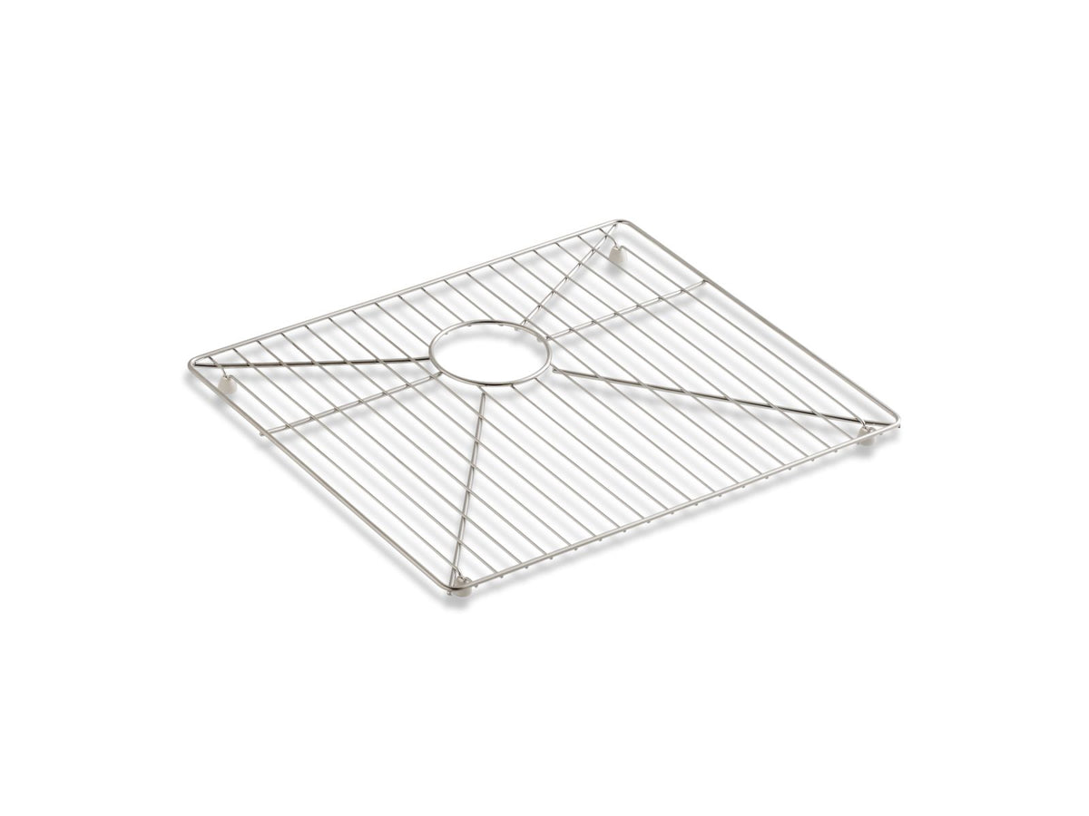 KOHLER K-6476-ST Vault Strive Stainless Steel Sink Rack, 19-3/16" X 16-11/16" For 36" Offset Apron-Front Sink - Stainless Steel