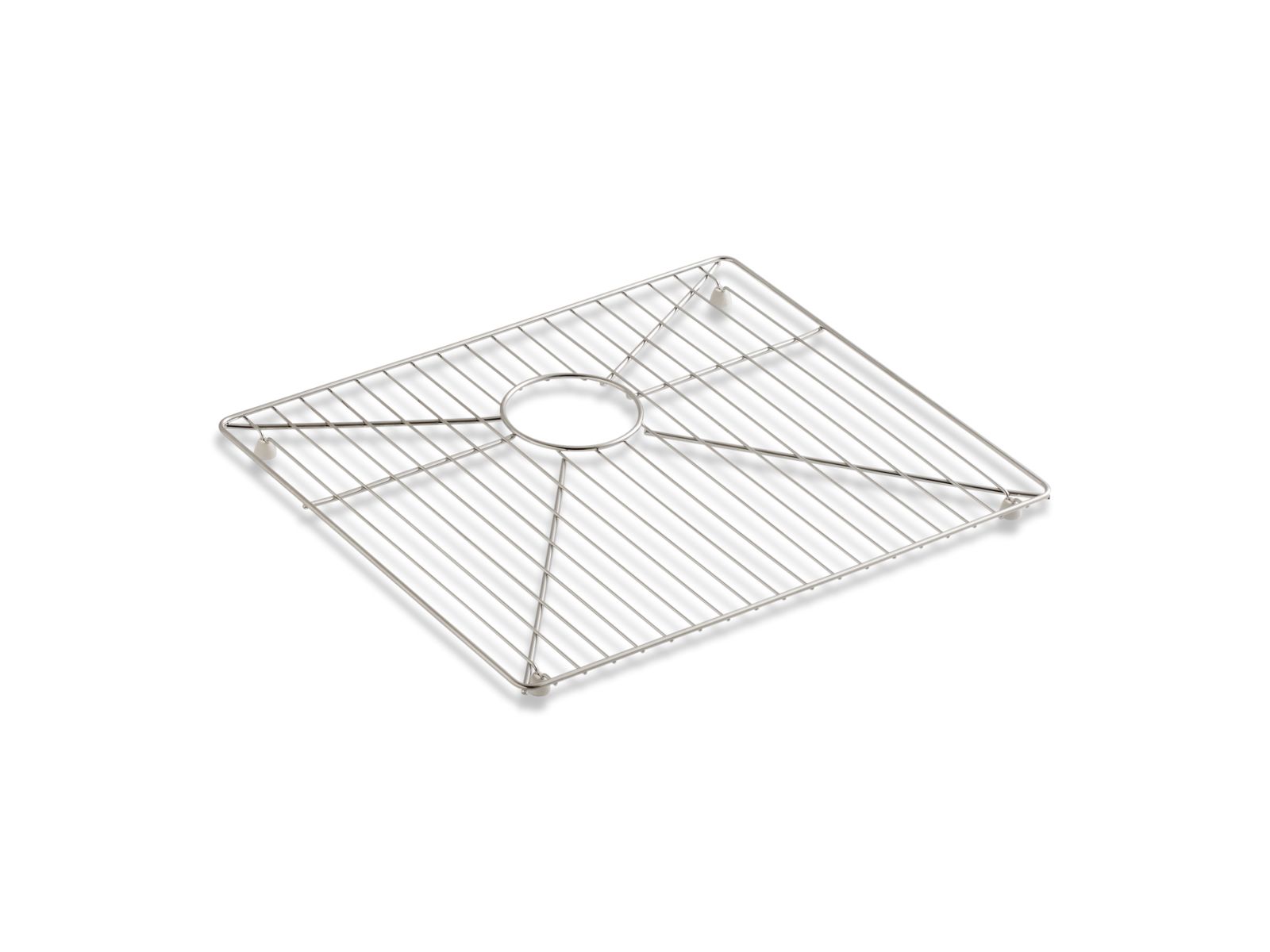 KOHLER K-6476-ST Vault Strive Stainless Steel Sink Rack, 19-3/16" X 16-11/16" For 36" Offset Apron-Front Sink - Stainless Steel
