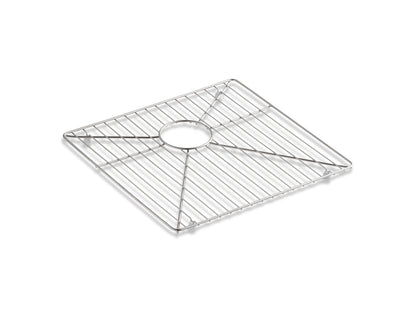 KOHLER K-6646-ST Vault Strive Stainless steel sink rack for left bowl, 16-15/16" x 15-15/16" - Stainless Steel