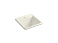 KOHLER K-19022-1-96 Park Falls 21" Top-/Undermount Single-Bowl Utility Sink In Biscuit