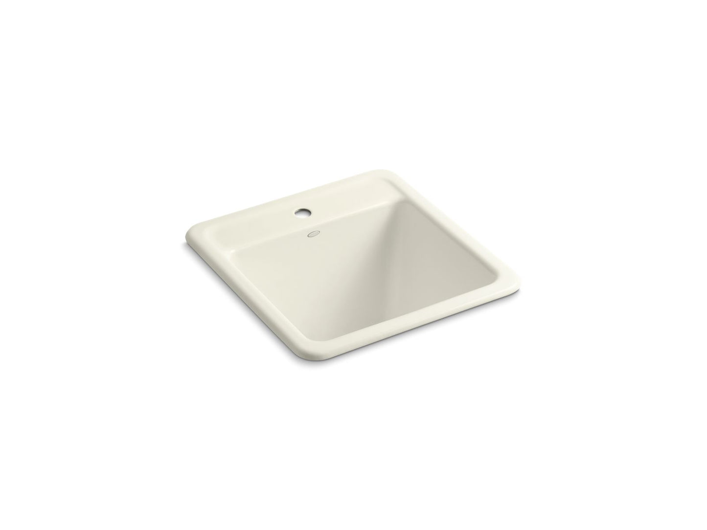 KOHLER K-19022-1-96 Park Falls 21" Top-/Undermount Single-Bowl Utility Sink In Biscuit