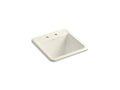 KOHLER K-19022-2-96 Park Falls 21" Top-/Undermount Single-Bowl Utility Sink In Biscuit