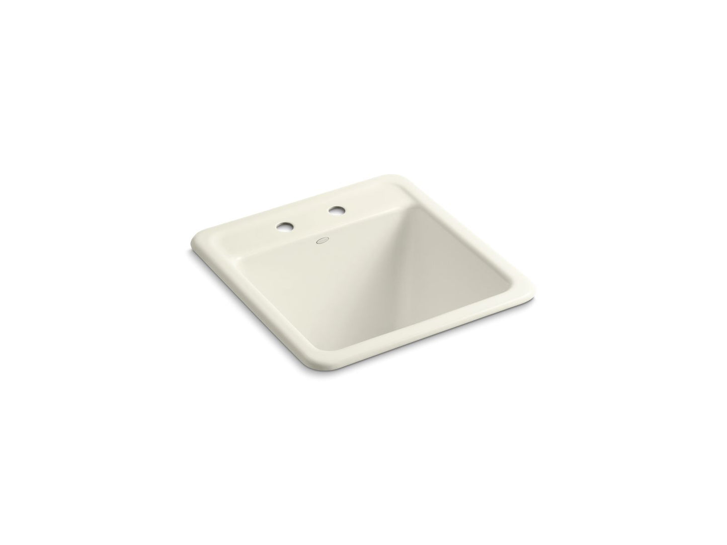 KOHLER K-19022-2-96 Park Falls 21" Top-/Undermount Single-Bowl Utility Sink In Biscuit