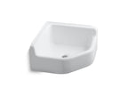 KOHLER K-6710-0 Whitby Floor-Mount Corner Service Sink - White