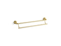 KOHLER K-10553-PB Devonshire 24" Double Towel Bar In Vibrant Polished Brass