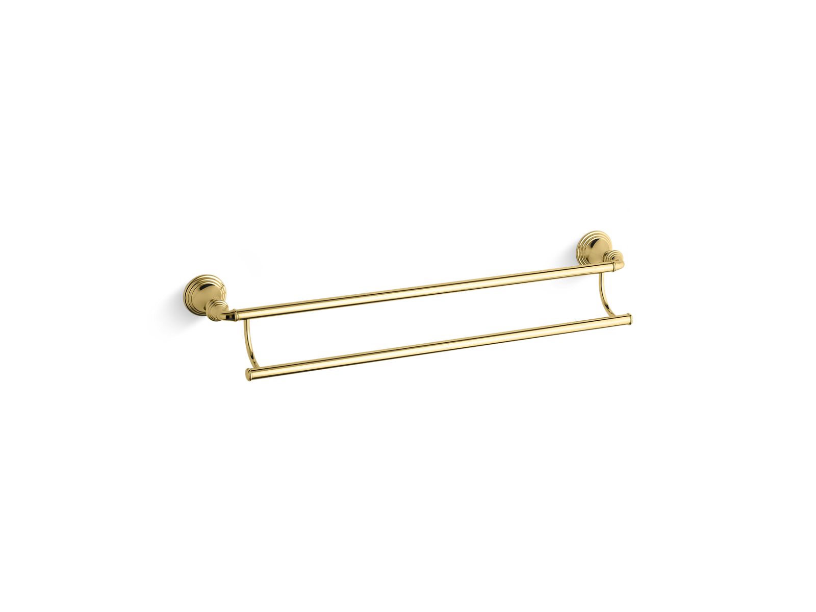 KOHLER K-10553-PB Devonshire 24" Double Towel Bar In Vibrant Polished Brass