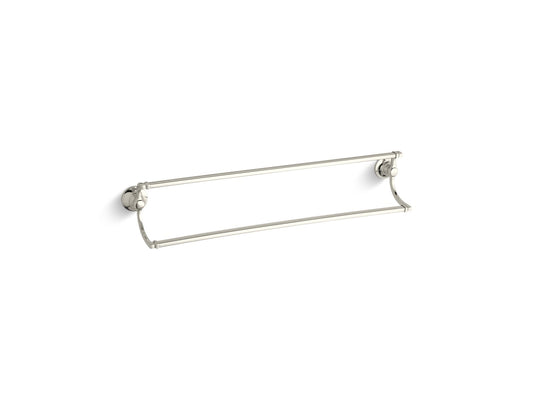 KOHLER K-11413-SN Bancroft 24" Double Towel Bar In Vibrant Polished Nickel