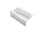KOHLER K-715-96 Villager 60" X 30-1/4" Alcove Bath, Left Drain - Biscuit