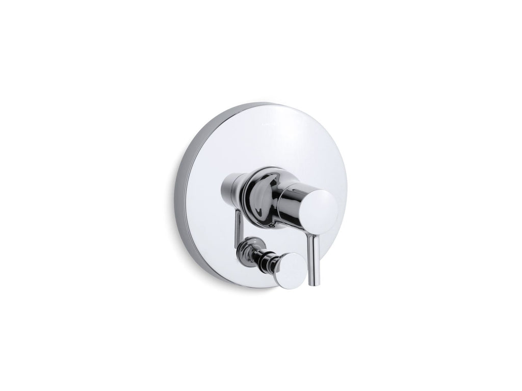 KOHLER K-T8979-4-CP Toobi Rite-Temp Valve Trim With Push-Button Diverter - Polished Chrome