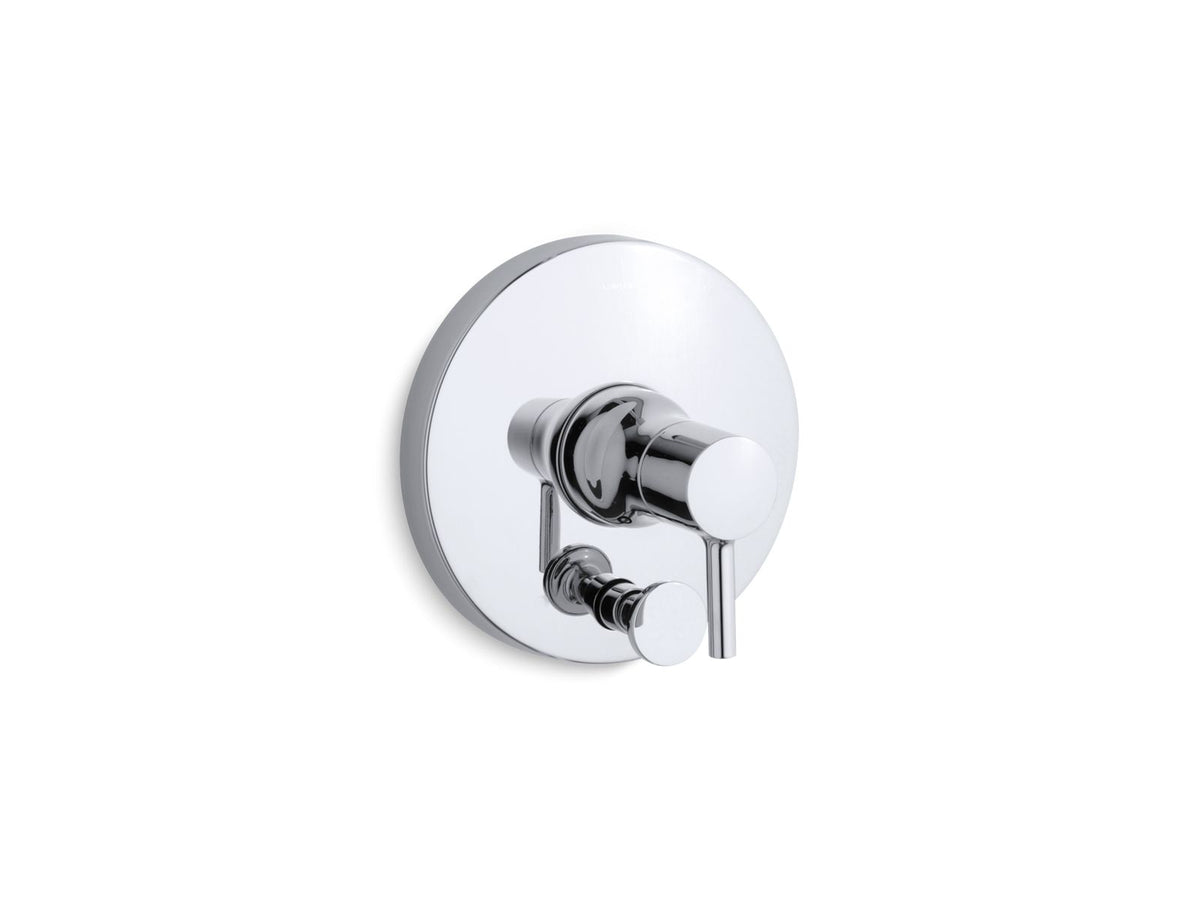 KOHLER K-T8979-4-BL Toobi Rite-Temp Valve Trim With Push-Button Diverter - Matte Black