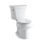 KOHLER K-3977-0 Wellworth Two-Piece Round-Front Toilet, 1.6 Gpf In White