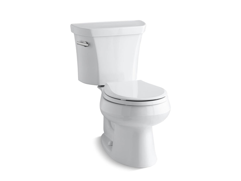 KOHLER K-3977-96 Wellworth Two-Piece Round-Front Toilet, 1.6 Gpf - Biscuit