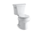 KOHLER K-3977-96 Wellworth Two-Piece Round-Front Toilet, 1.6 Gpf - Biscuit