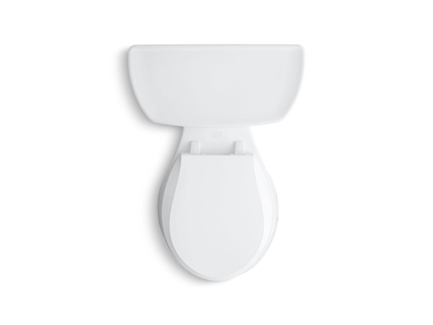 KOHLER K-3977-0 Wellworth Two-Piece Round-Front Toilet, 1.6 Gpf In White