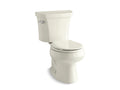 KOHLER K-3997-U-96 Wellworth Two-Piece Round-Front Toilet, 1.28 Gpf - Biscuit