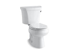 KOHLER K-3997-RA-96 Wellworth Two-Piece Round-Front Toilet, 1.28 Gpf - Biscuit